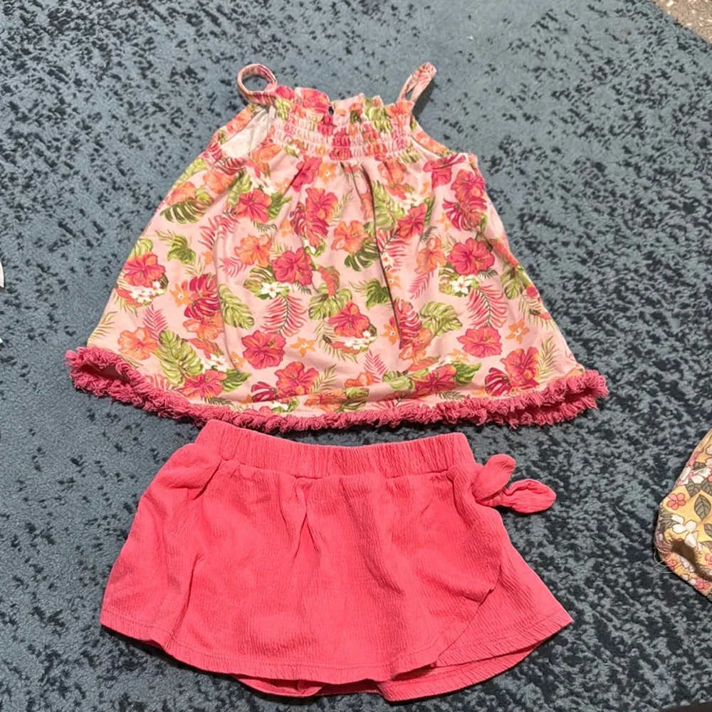 Baby girl, two pieces set floor perfect for every day. - Picture 1 of 6